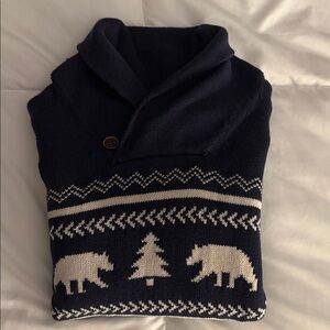 Place Navy and White Kids Winter Sweater